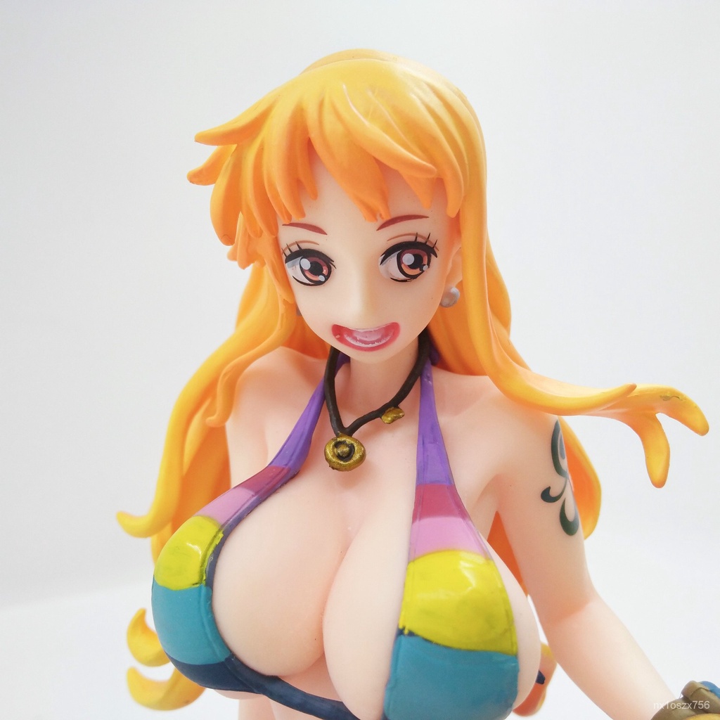 Japanese 13cm Anime Figure Classic One Piece Nami Bikini Swimsuit Ver Action Figure Collectible
