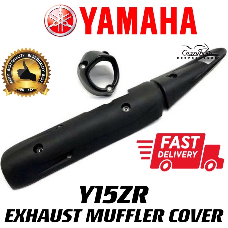 YAMAHA Y15ZR V1 V2 MUFFLER COVER EKZOS COVER EXHAUST COVER & MUFFLER END CAP YAMAHA Y15 V1 V2