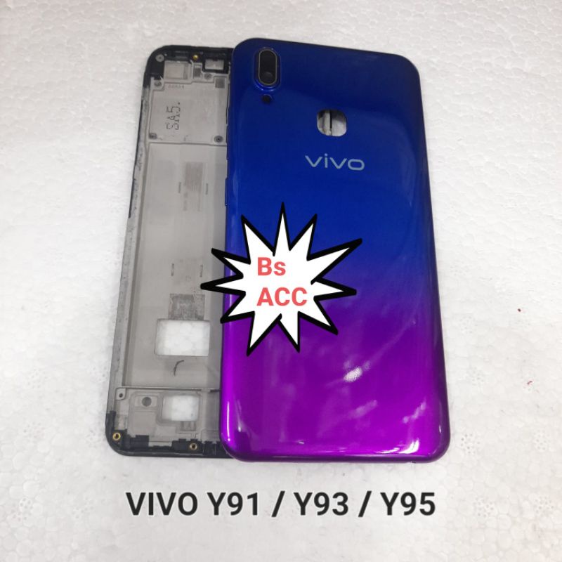 Casing housing casing full set vivo y91 / y93 / y95 frame + backdoor ...