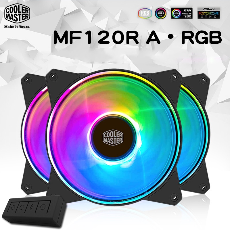Cooler Master MF120R ARGB 3in1 12cm RGB Computer Case Fan 120mm CPU ...