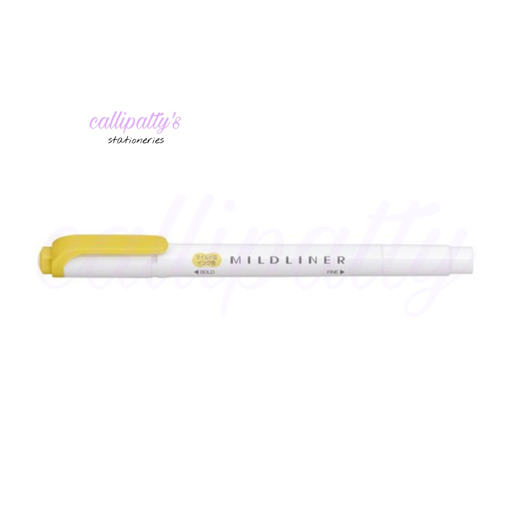 Zebra Mildliner MILD GOLD DoubleEnded Highlighters (WKT7MGO) Shopee
