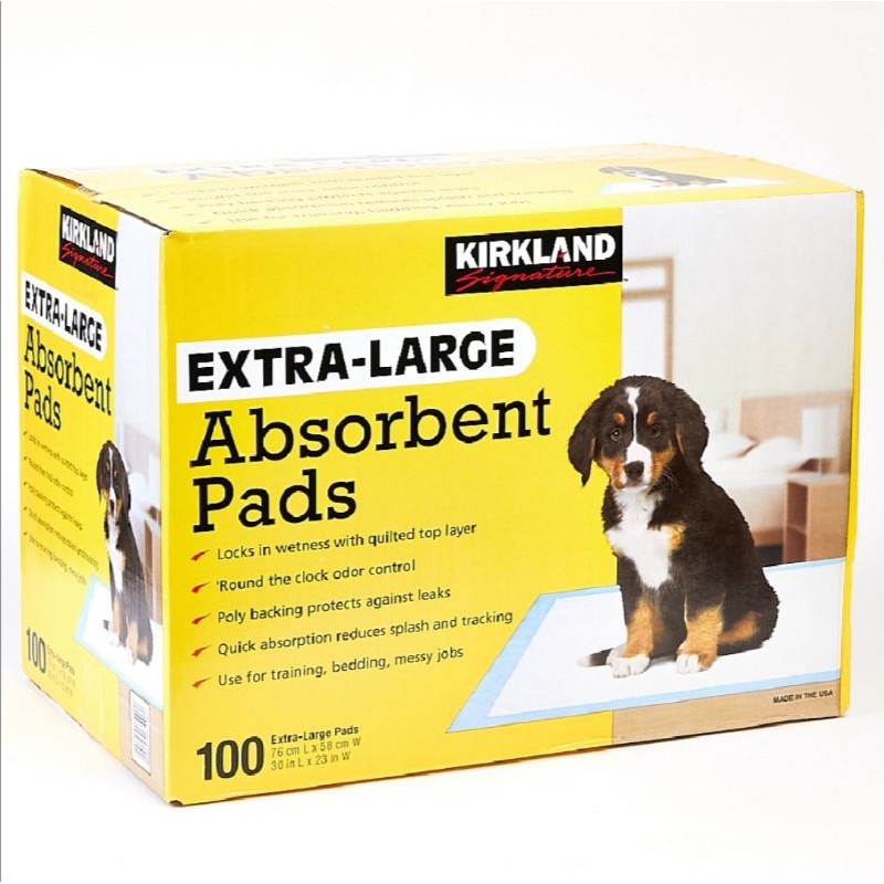 Kirkland Signature ExtraLarge Absorbent Pads, 100 Large Pads, 30x23 Shopee Philippines