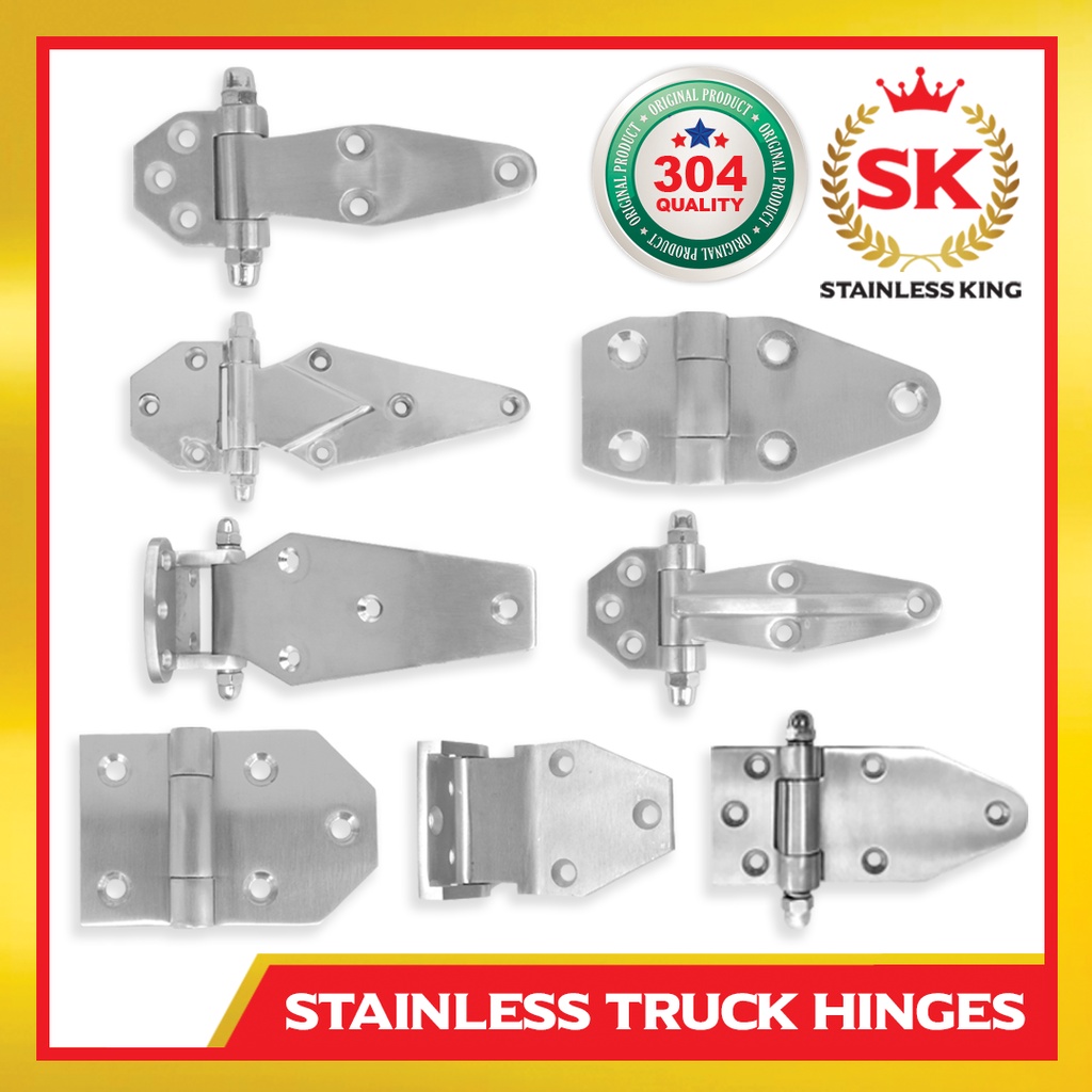 Stainless Truck Hinges Side Truck Hinges Heavyduty Stainless Steel SUS304 Shopee Philippines
