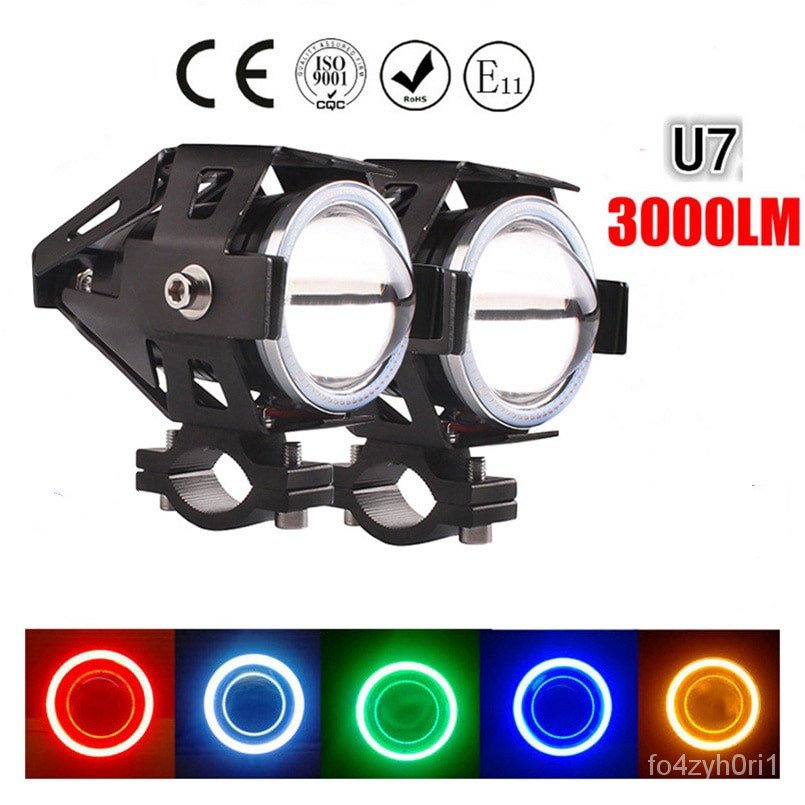 125W Moto U7 LED Headlight Spotlight LED Driving Car Fog Work Light DRL ...