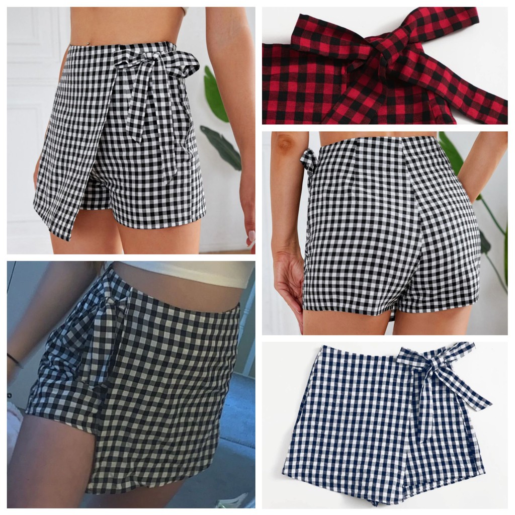 KB.ph || JB95 PLAID PALDA SHORT FOR WOMEN cod | Shopee Philippines