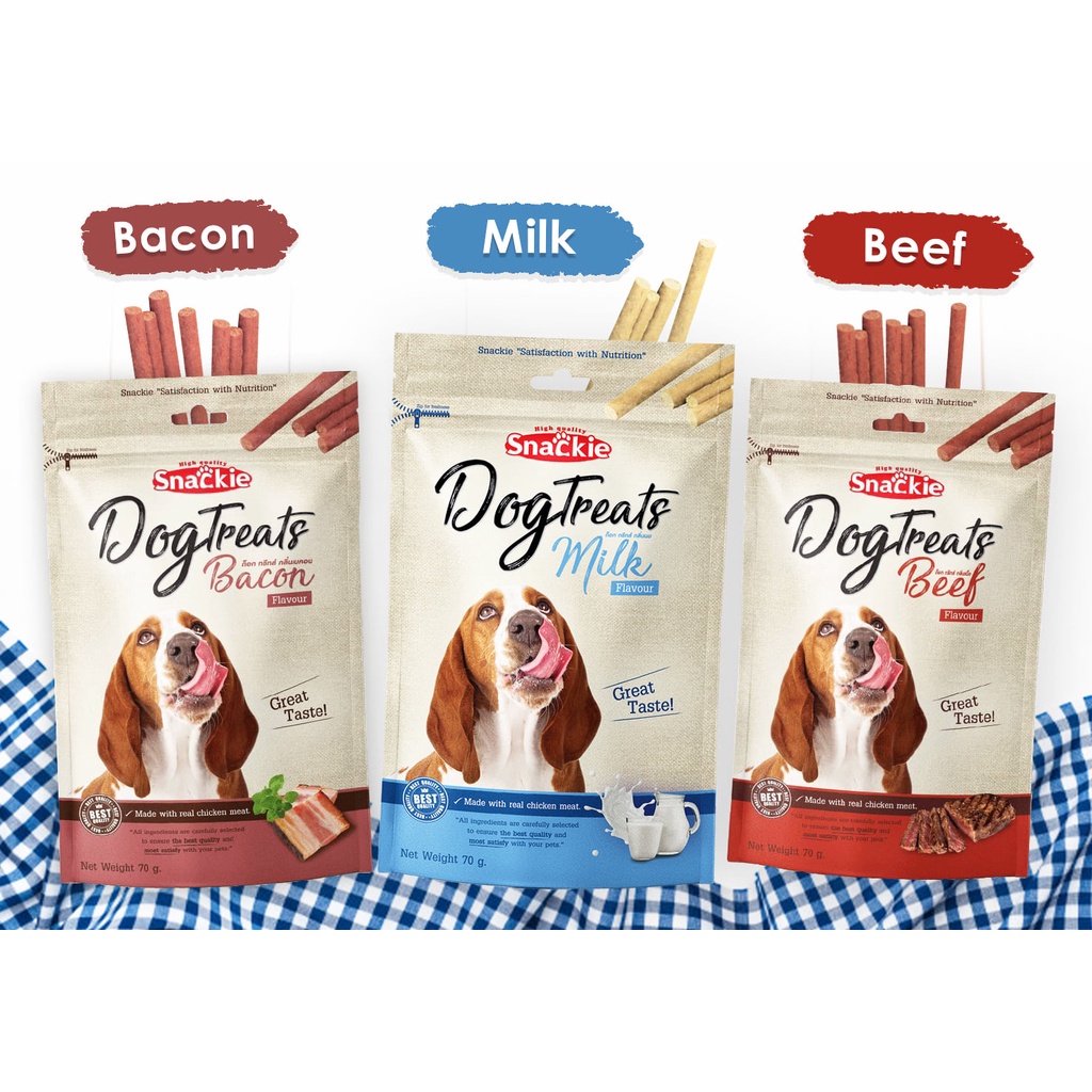 Snackie Dog Snacks Very Fragrant Dogs Like Treats Bacon Milk Flavor ...