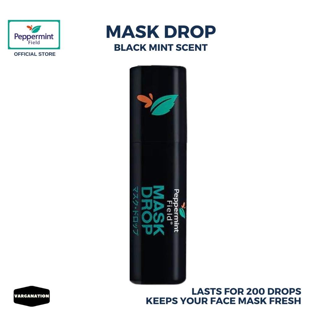 Mask Drop Black Mint Scent Peppermint Field 3cc Essential Oil Inhaler
