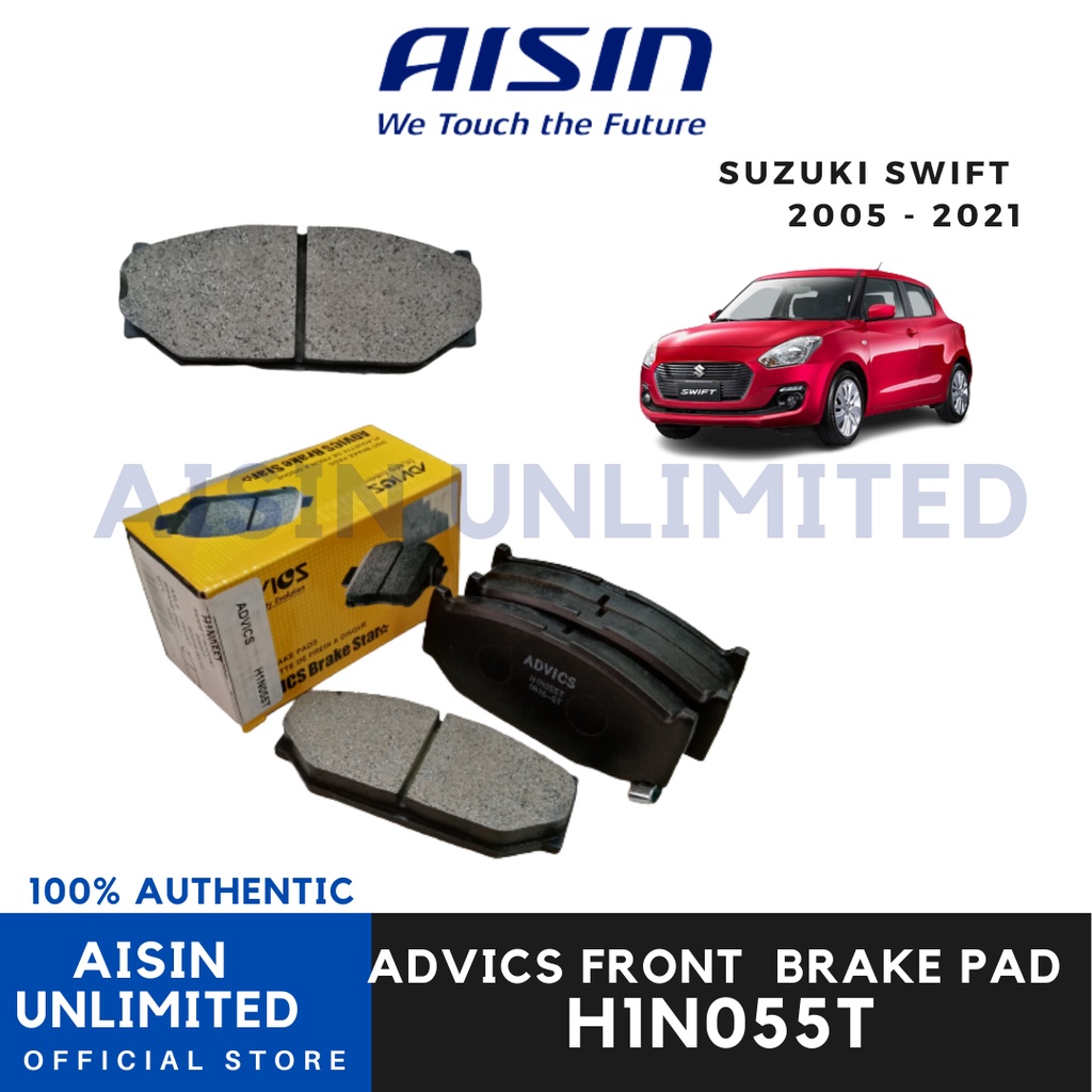 AISIN/ADVICS Front Brake Pad for Suzuki SWIFT 20052021 (H1N055/ DB