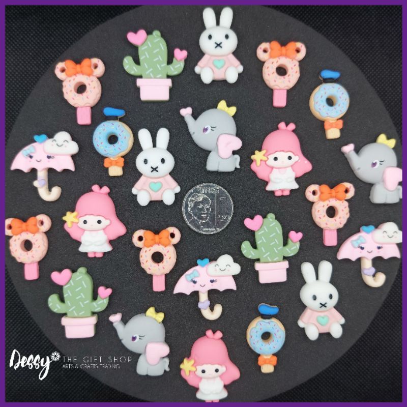 Dinosaur and Disney Resin DIY Jewelry Charm Hair Bow Center Phone Decor Hair Accessories 1 pc Shopee Philippines