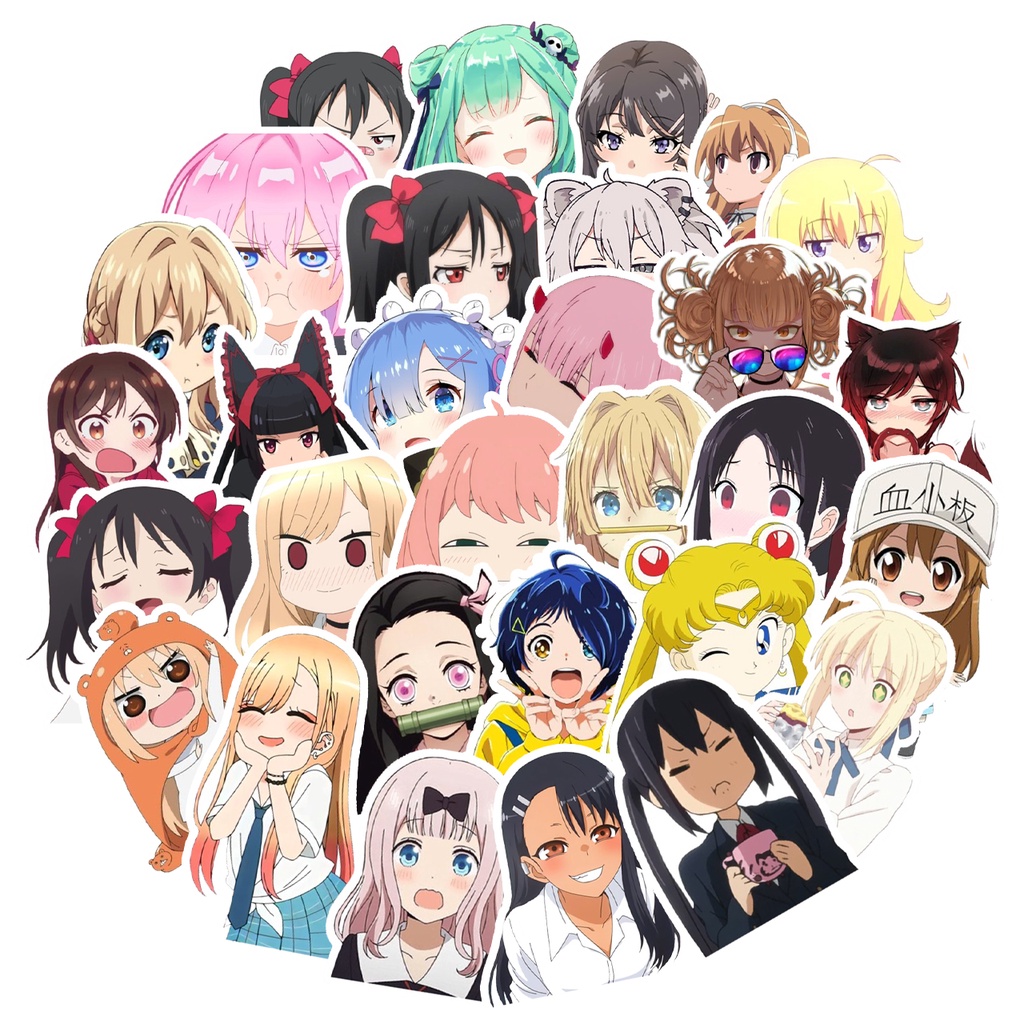 Kawaii Girl Anime Sticker Pack (35pcs) | Shopee Philippines