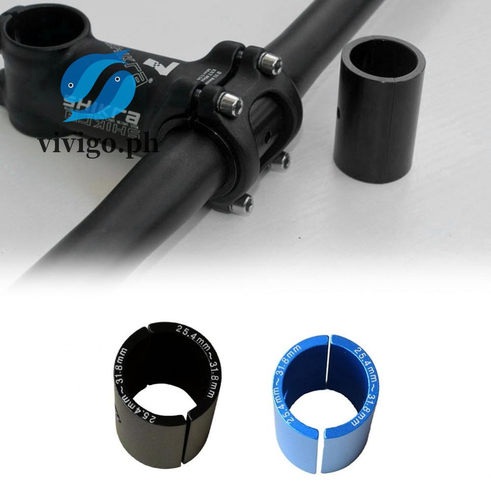 Stem Shim 25.4mm To 31.8mm Adaptor Aluminum Alloy Black/Blue Handlebar