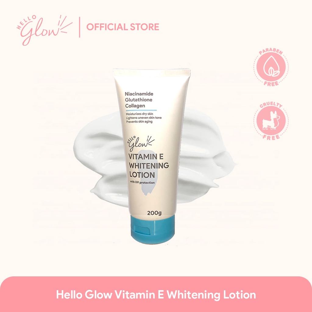 Hello Glow Vitamin E Whitening Lotion 200g Shopee Philippines