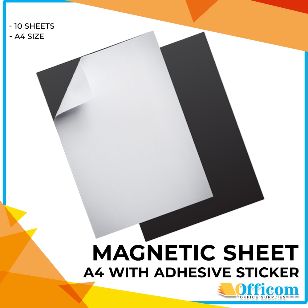 Magnetic Sheet A4 (with Adhesive / without Adhesive /Printable) Sticker ...