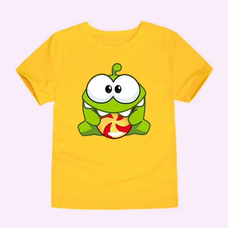 Om nom graphic tshirt for kids | Shopee Philippines