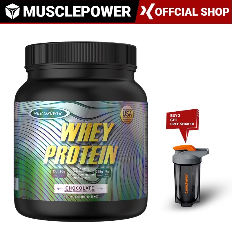 MUSCLEPOWER Whey Protein Isolate Meal Replacement Supplement for Lean