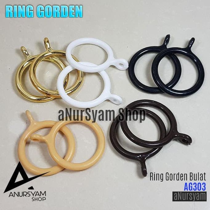 GANTUNGAN Ag303 Curtain Roulette Ring/Round Rail Ring anursy44 Curtain ...