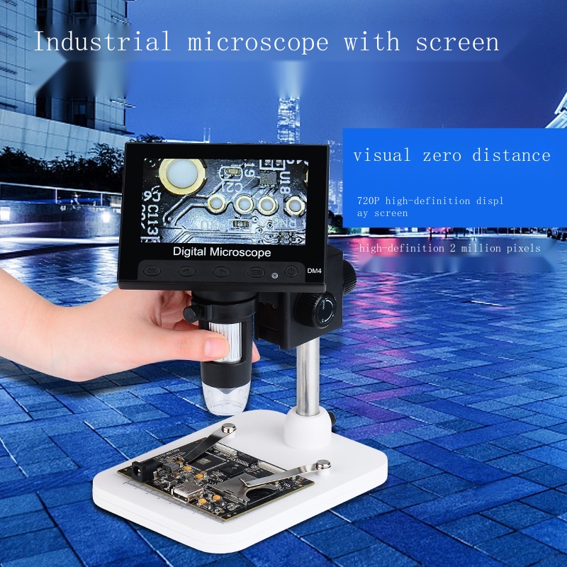 HD digital microscope mobile phone circuit repair industrial microscope