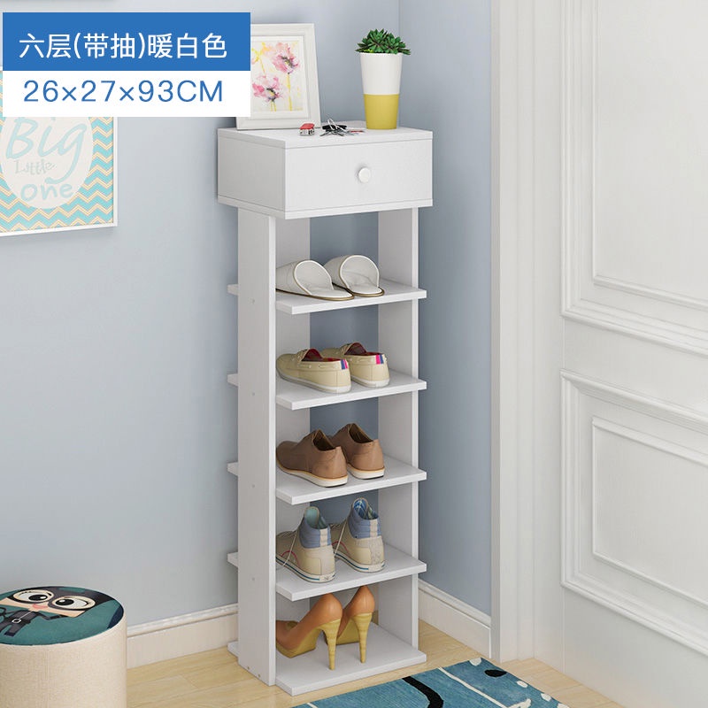 Doorway Single Double Column Shoe Rack Minimalist Wooden Shoe Shelf 6 7 Tier Shoe Rack Shoe rack simple economical household specials Modern simple space saving shoe cabinet Multi layer shoe rack imit...