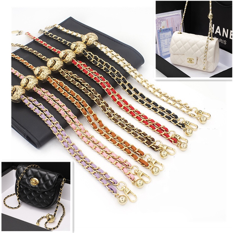 Ladies Bag Chain Leather Adjustable Gold Chain Diagonal  display picture 1