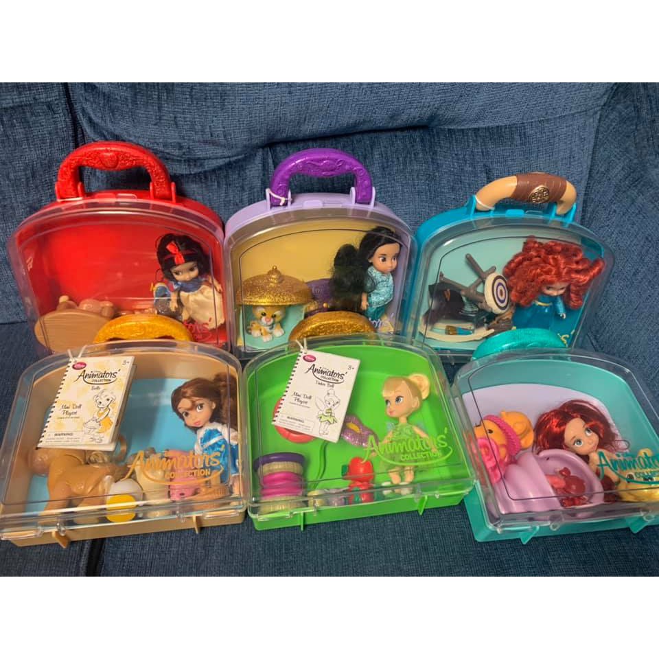 Disney animators mini doll 2024 playset