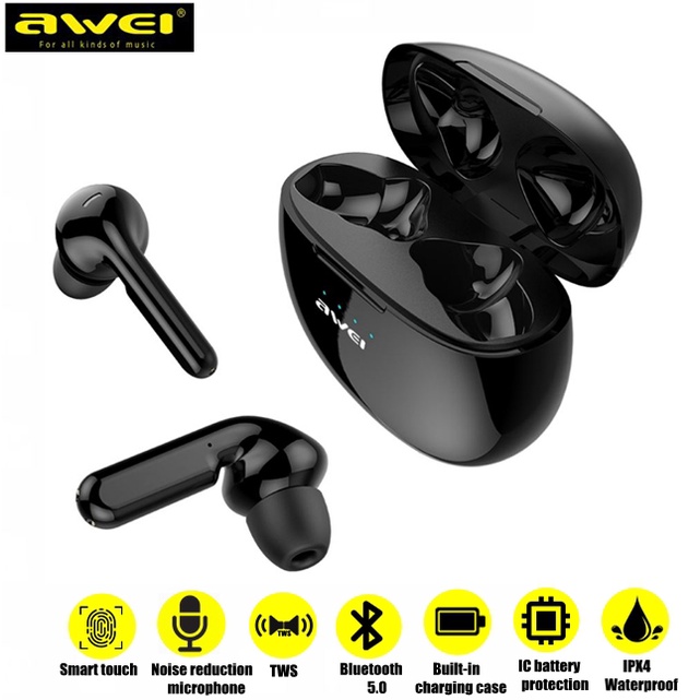 AWEI T15 TWS Bluetooth Earphones Headphones Mini In ear Sports