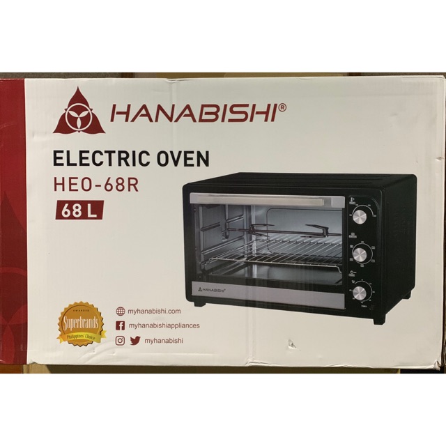 Hanabishi Electric Oven 68ltrs HEO68R Shopee Philippines