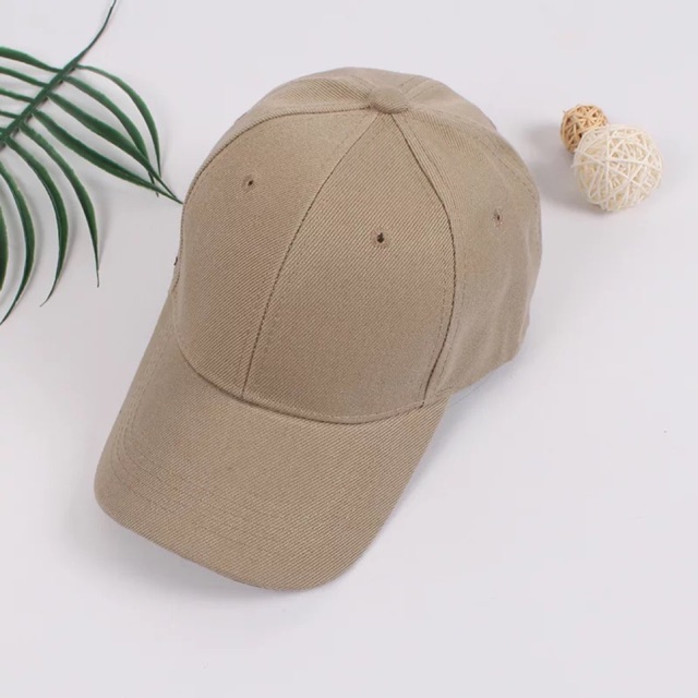 Plain khaki sales cap