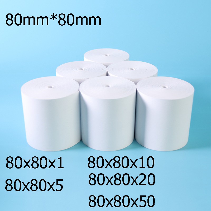 Thermal Cash Register Paper 80*70 /80*80 Label Sticker Waterproof ...