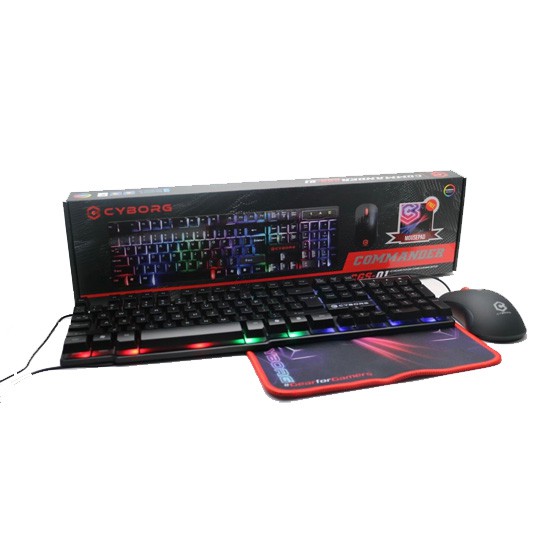 Gaming MOUSE KEYBOARD CYBORG CGS 01 COMMANDER KEYBOARD COMBO | Shopee ...