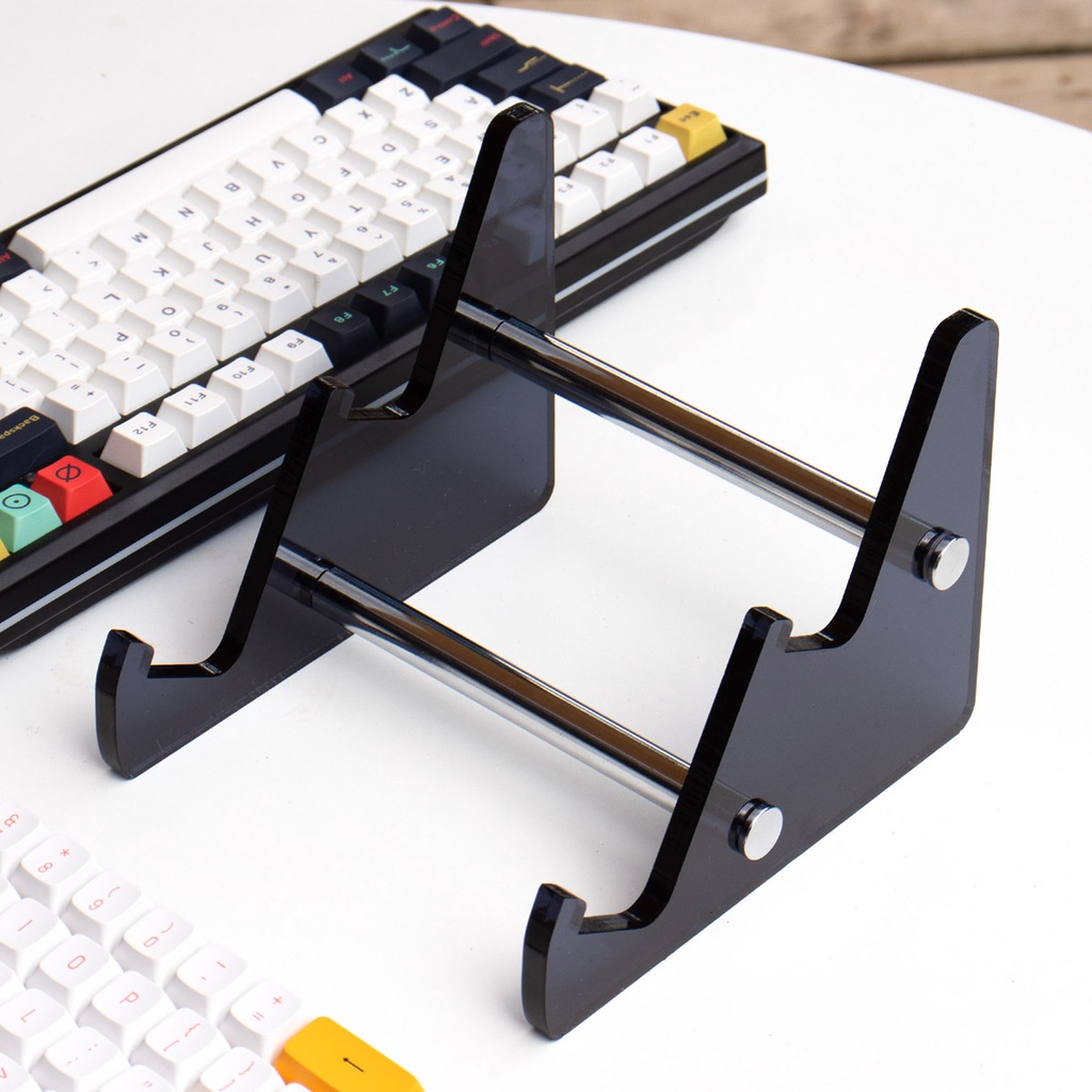 2Tier Transparent Mechanical Keyboard Holder Stand Support Three For