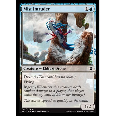 Magic the Gathering : Mist Intruder - BFZ Near Mint - MTG Blue / Devoid ...