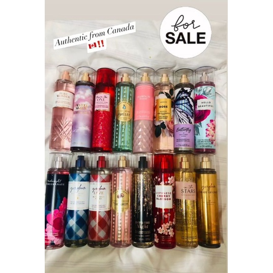 Authentic perfume from canada (bath & body works) Shopee Philippines