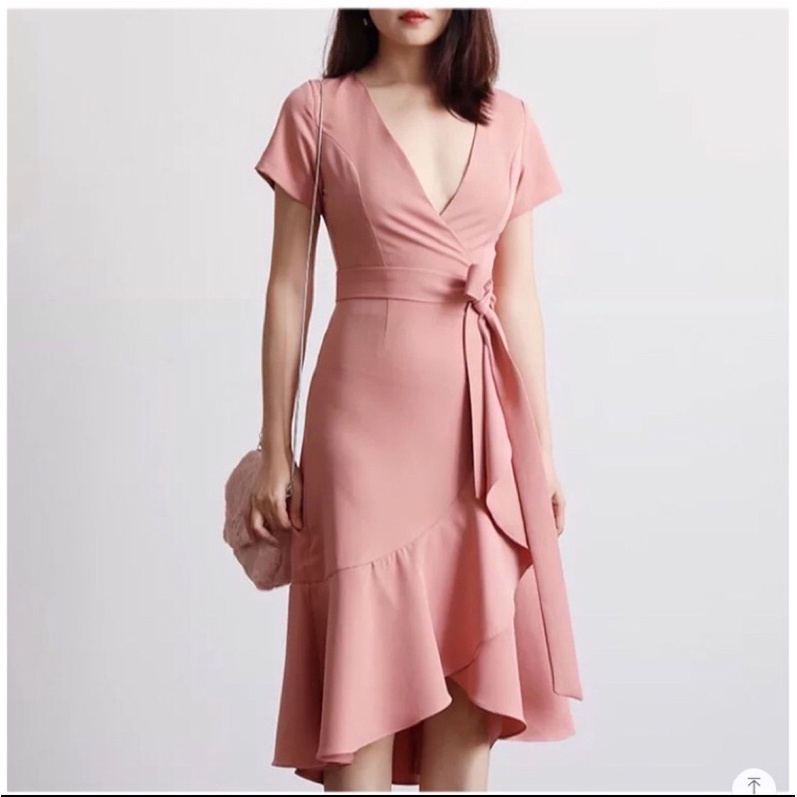 Old rose color cocktail hot sale dress