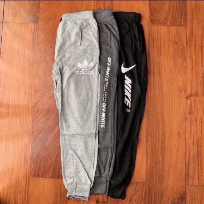 UNISEX jogger pants with zipper for 2 pocket | Shopee Philippines