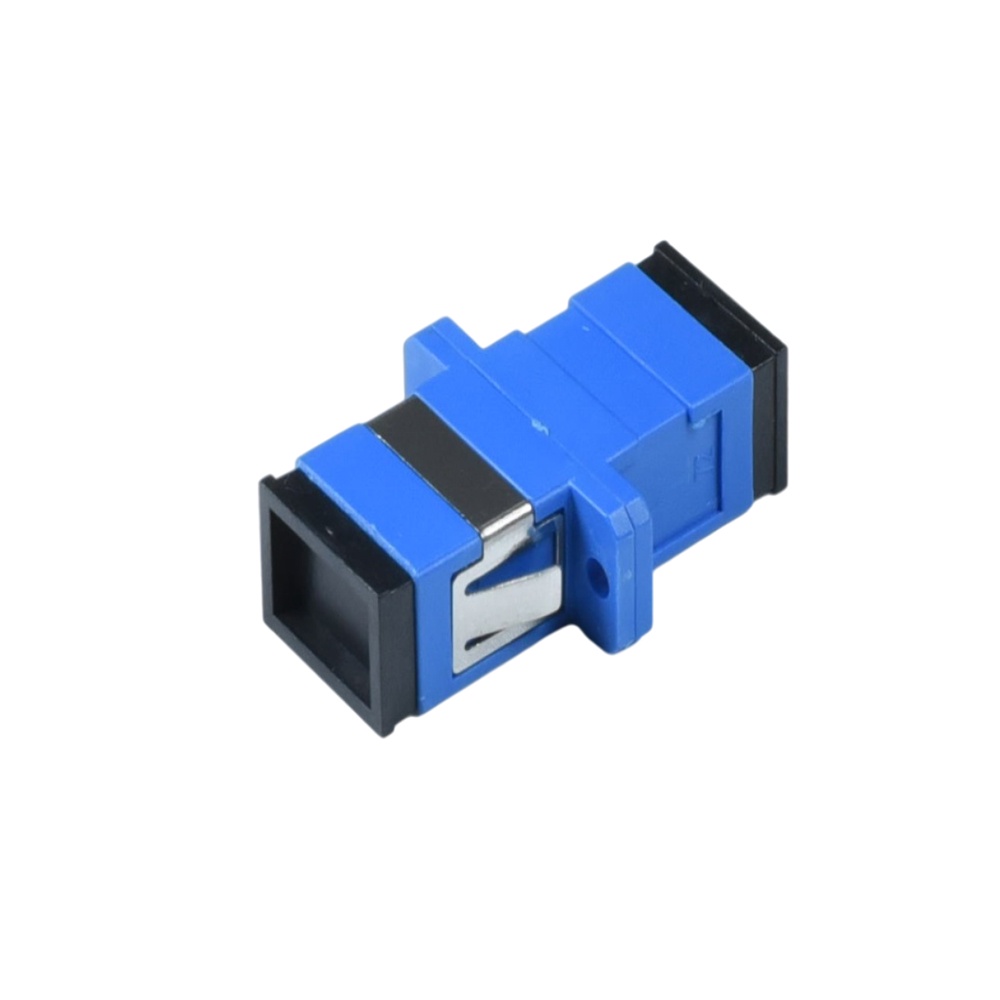 SC Fiber Optic Connector Adapter SC / UPC SM Flange Singlemode Simplex