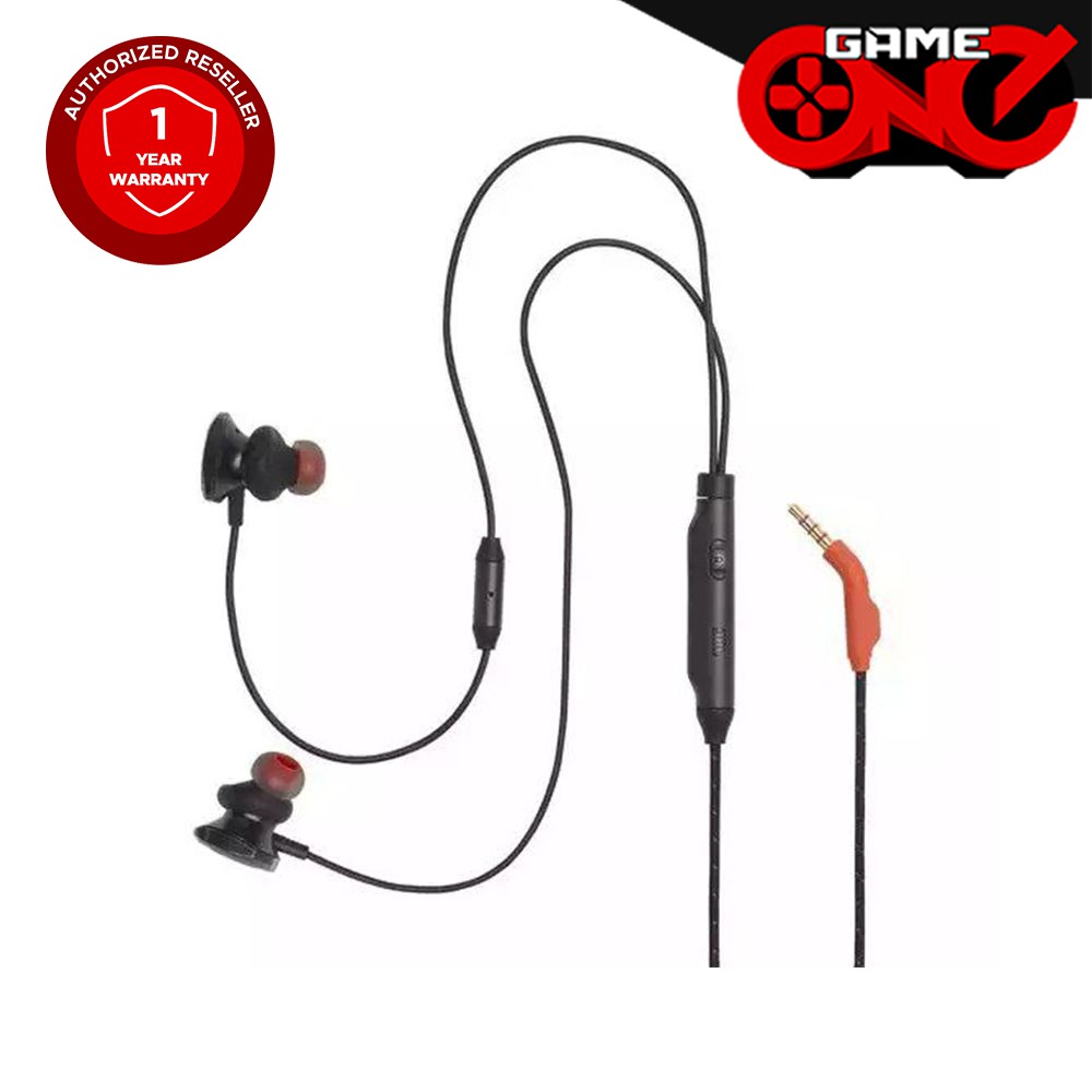 JBL Quantum 50 Wired In-ear Gaming Headset, Black 