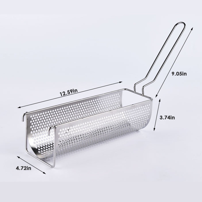 Ttlife Stainless Steel Fried Basket Long Fry Potato Chip Container Best ...