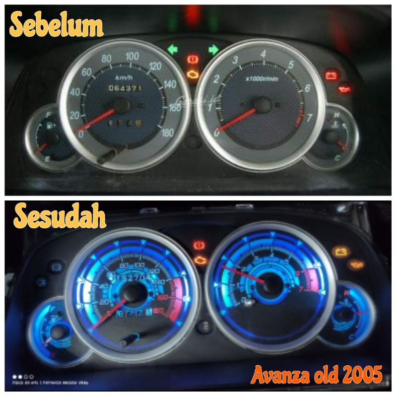 Avanza 2005 Car Variation speedometer Board | Shopee Philippines
