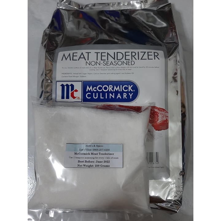 McCormick Meat Tenderizer Powder 250 Grams, 500 grams ( Repacked ...
