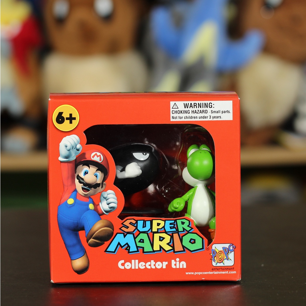 Nintendo Super Mario Limited Edition Figurines Collectors Tin Bullet Bill And Yoshi Shopee 3383