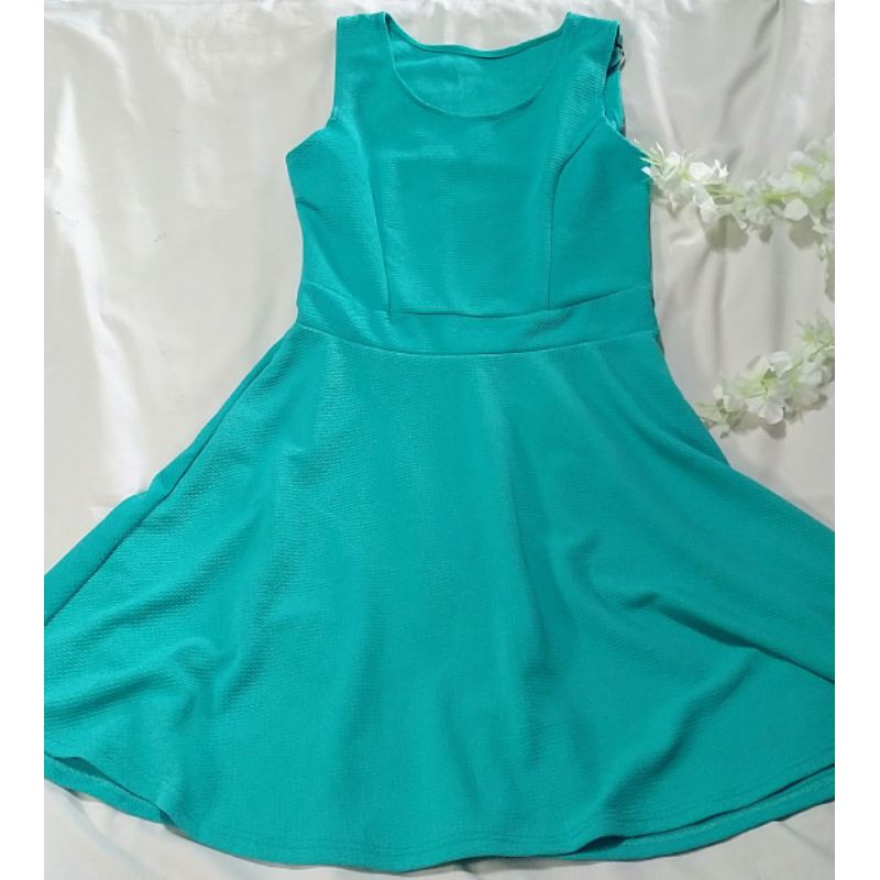 Aqua blue 2025 casual dress