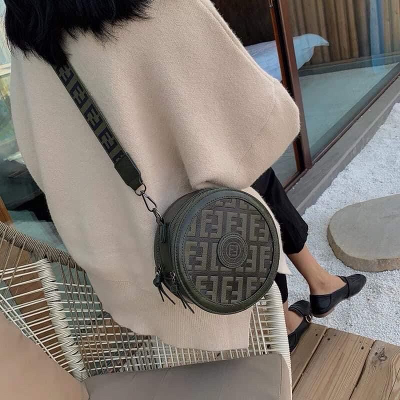 Round fendi bag hot sale