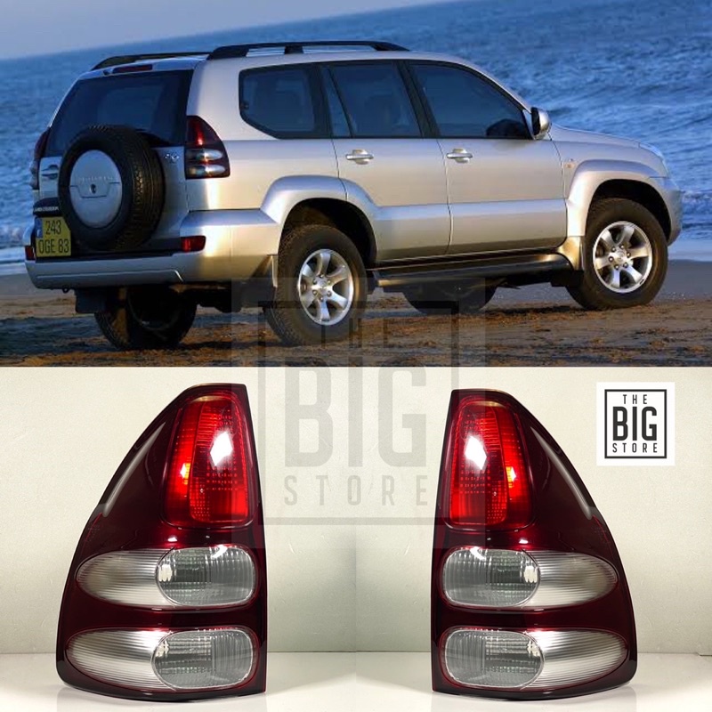 Dakdrager Voor Toyota Voor Land Voor Cruiser Voor Prado 120 2003 2004 2005 2006 2007 2008 2009 Auto Dakdragers Rail Cover Shell Dakrails (Maat : 1pcs Rear Right