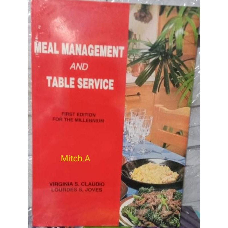 MEAL MANAGEMENT AND TABLE SERVICE by Claudio | Shopee Philippines