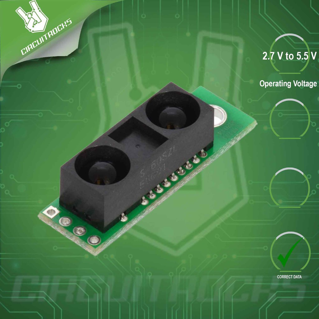 Pololu Carrier With Sharp GP2Y0A60SZLF Analog Distance Sensor | Shopee ...