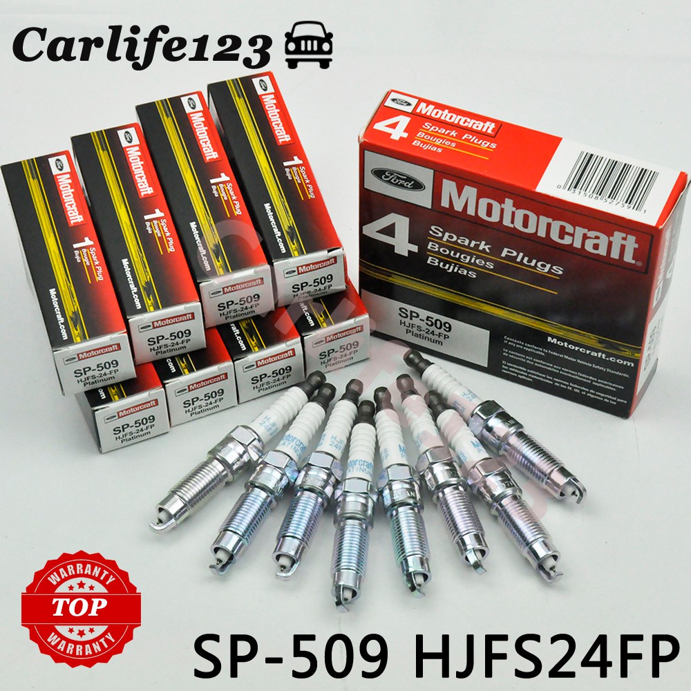 thumbnail image 2 of 8 Pack SP-509 / HJFS-24FP Platinum Spark Plugs – Direct Fit For Ford (Motorcraft OE) 2 of 6