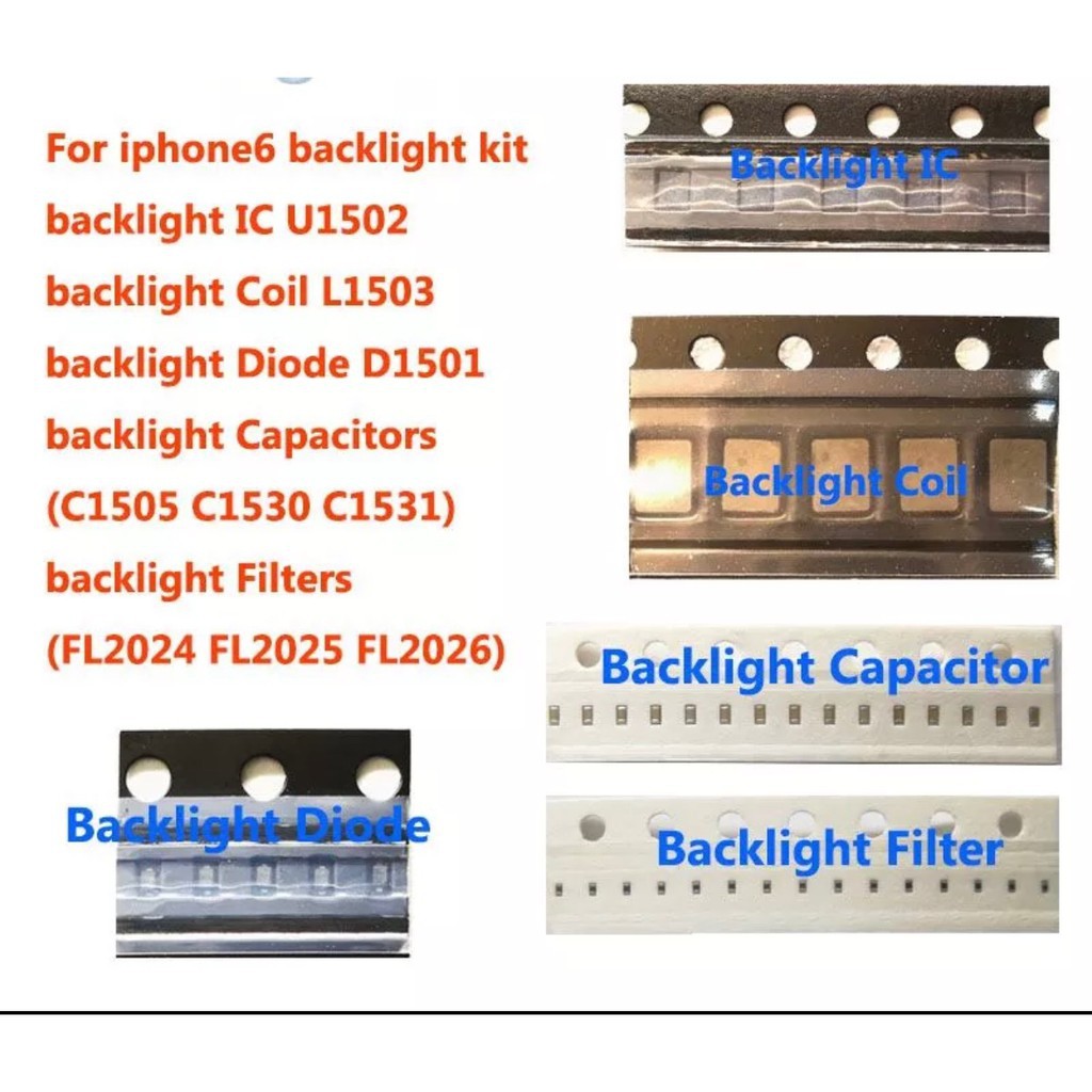 Original New Phone 6/6P Backlight solutions Kit IC U1502+L1503+D1501 ...