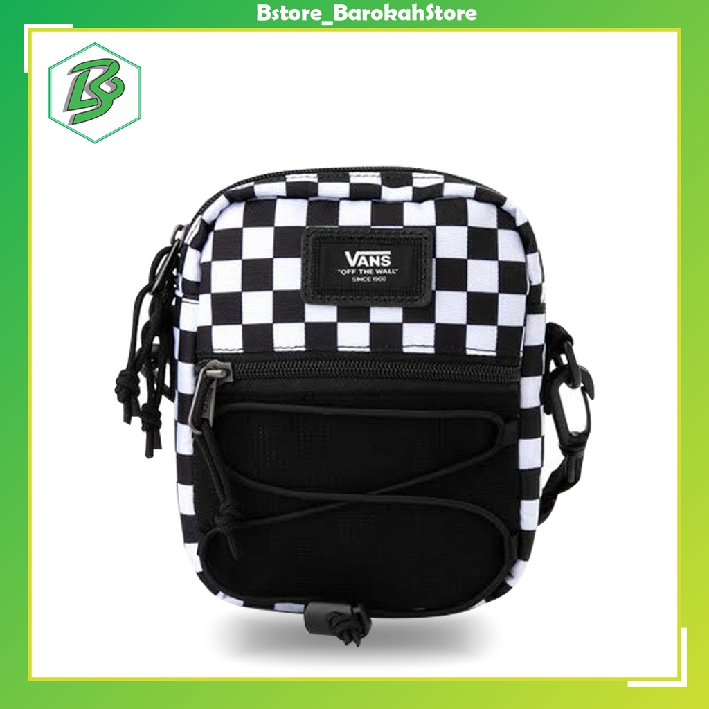 Vans Bail Shoulder Bag Checkerboard Black / White | Shopee Philippines