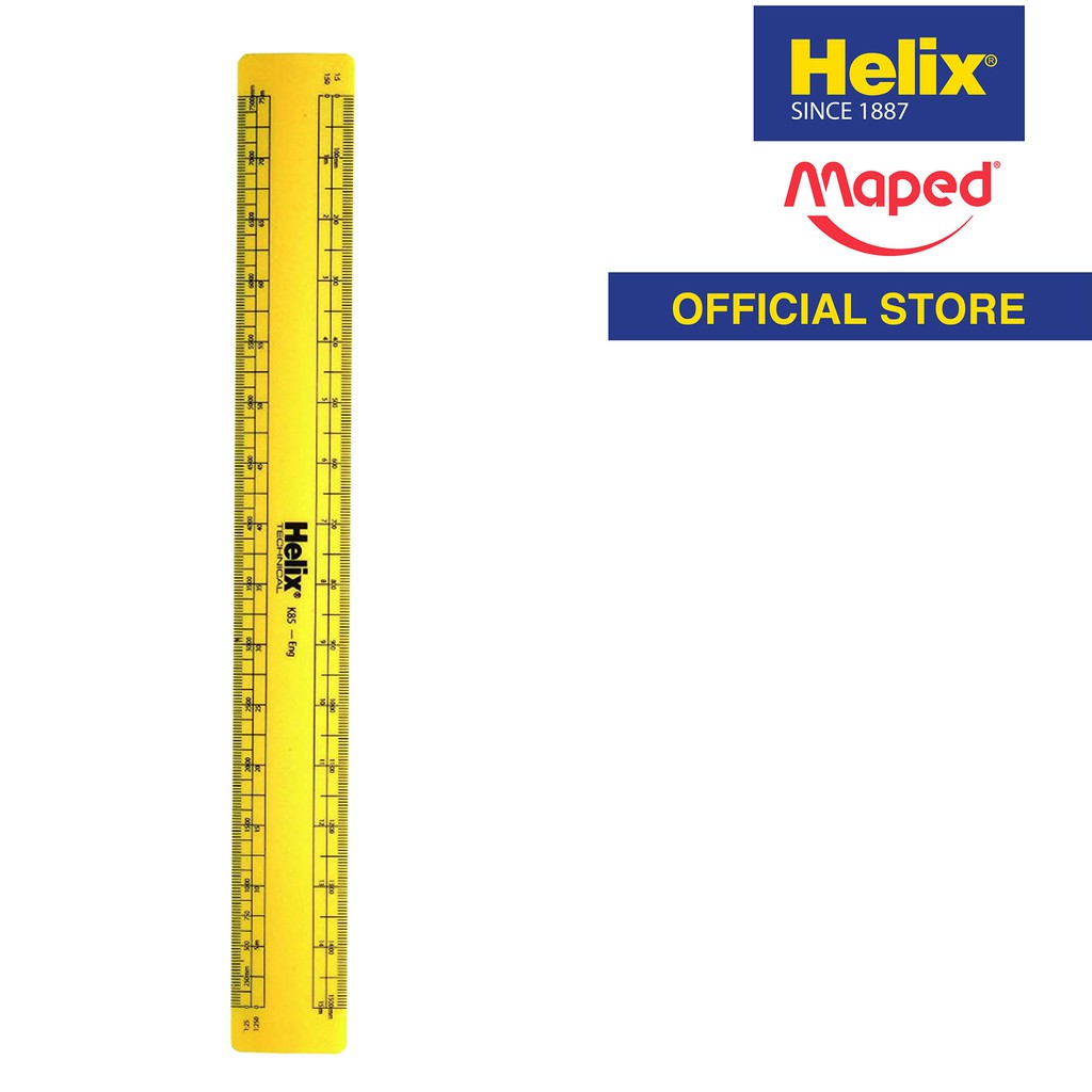 HELIX Engineers Scale Ruler 1:1, 1:2, 1:5, 1:25, 1:10, 1:20, 1:50, 1: ...