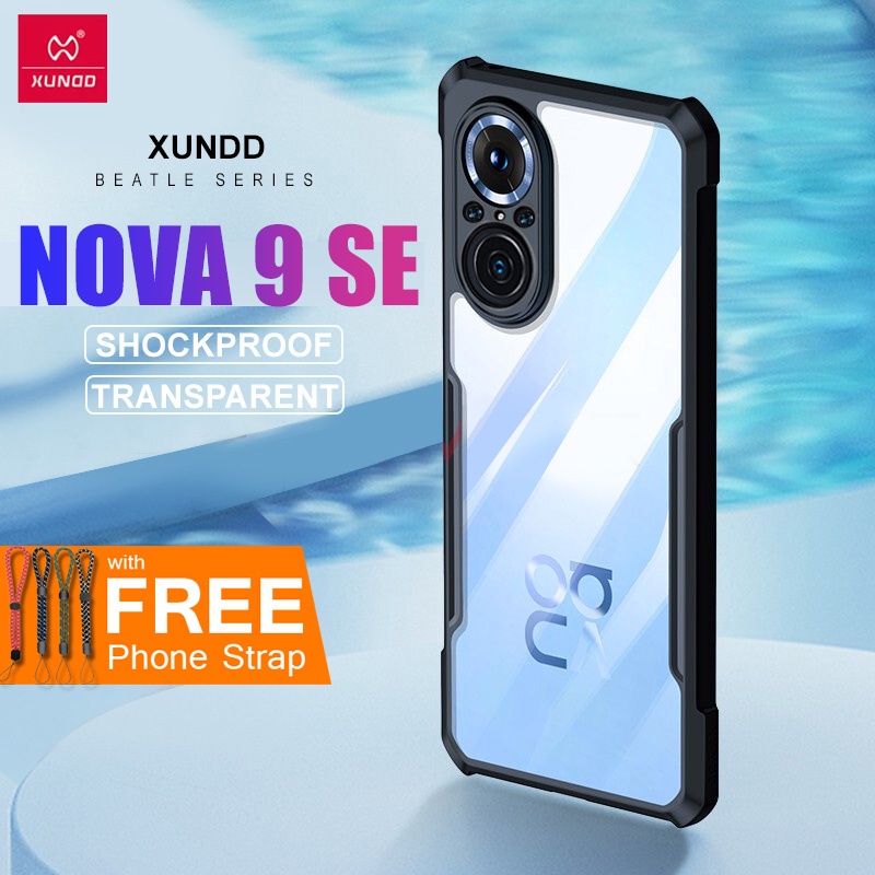 Xundd [original] Beatle Clear Hybrid Shock Proof Armor Case For Huawei Nova 9 Se Black